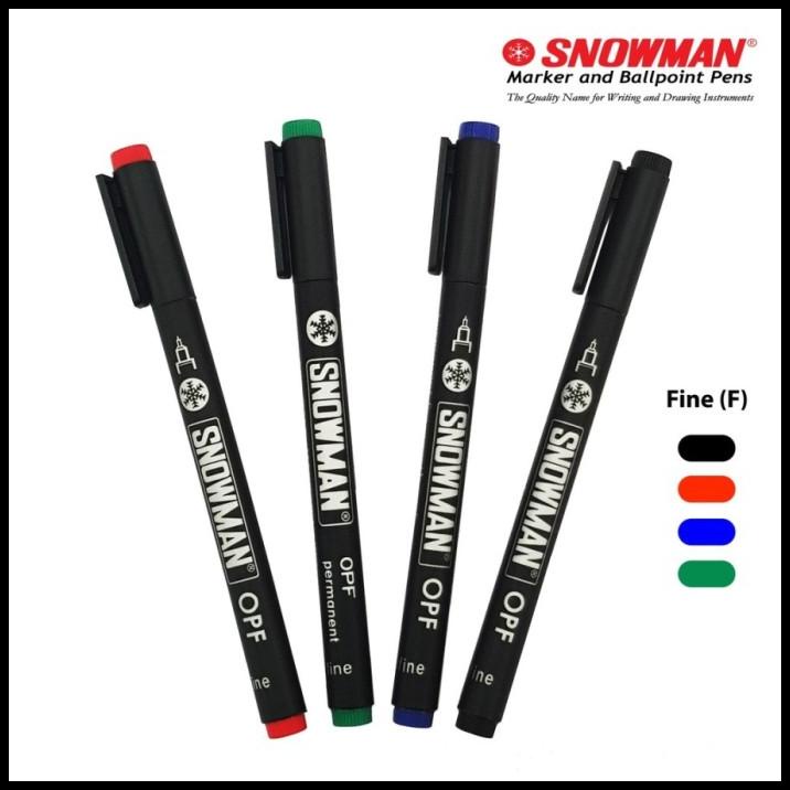 

Heaven | Bos Snowman Spidol Opf Permanent/ Marker Permanen/ Plastik/ Kaca