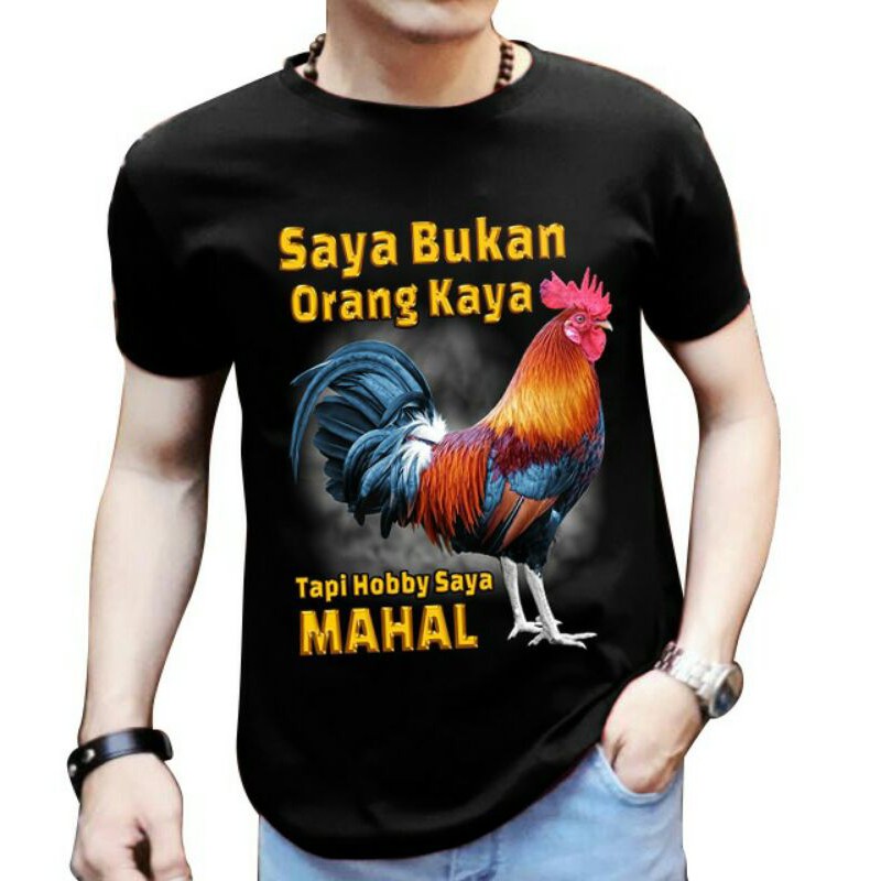 MW - kaos Distro cowok murah Keren motif Ayam jago