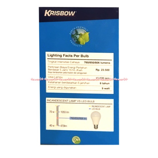 Krisbow LED Switch Color 9w Bohlam Lampu Warna Warni Cahaya Lampu Bisa Diganti Multi Color Light Kris Light Lamp Colorfull Modern Mewah