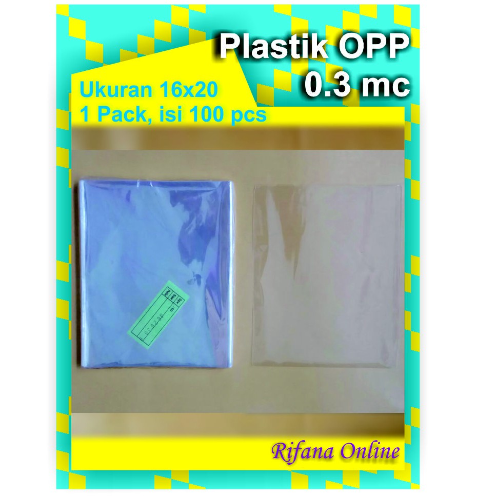 Plastik OPP Ukuran 16 x 20 cm