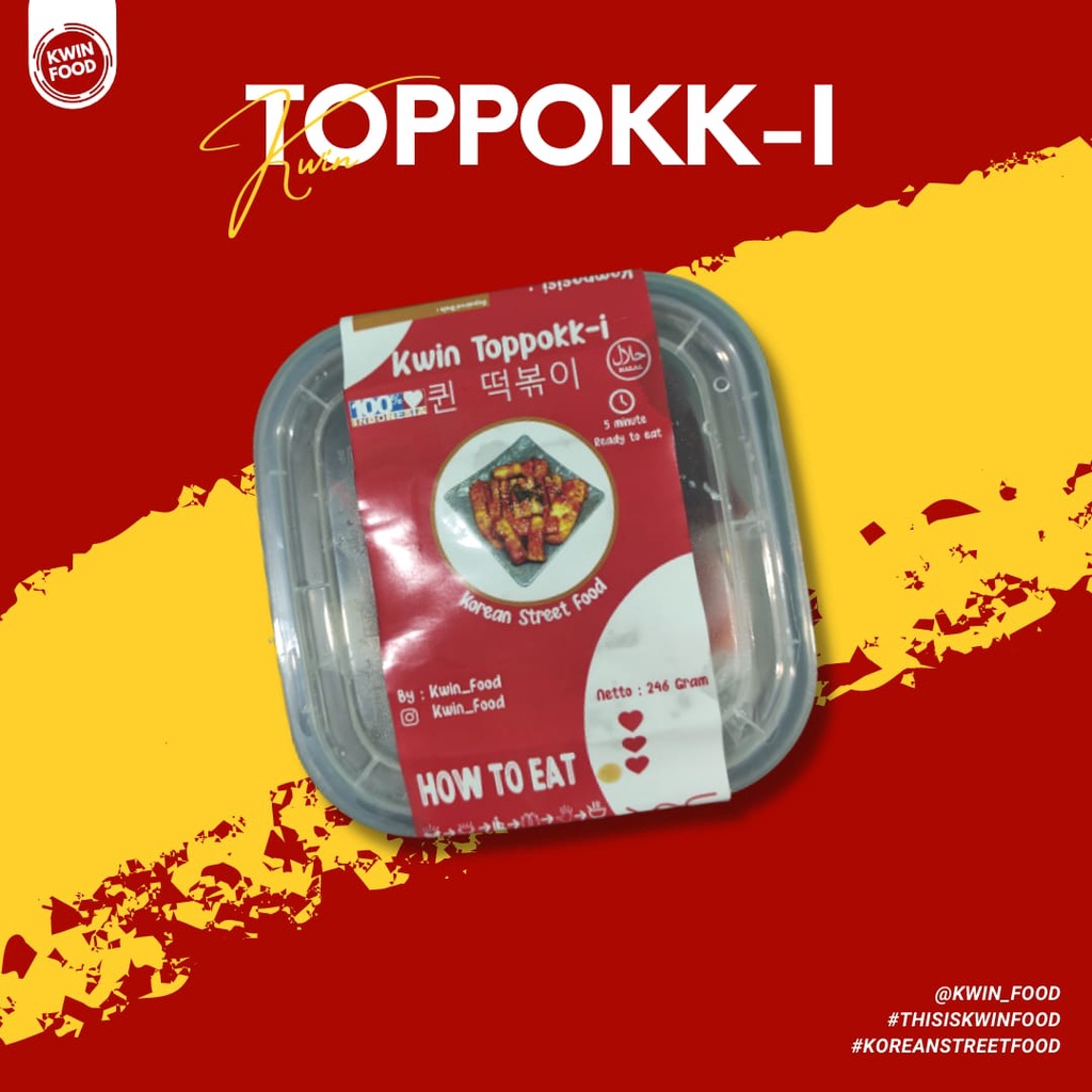 kwin topokki toppoki makanan korea makanan instan 250g