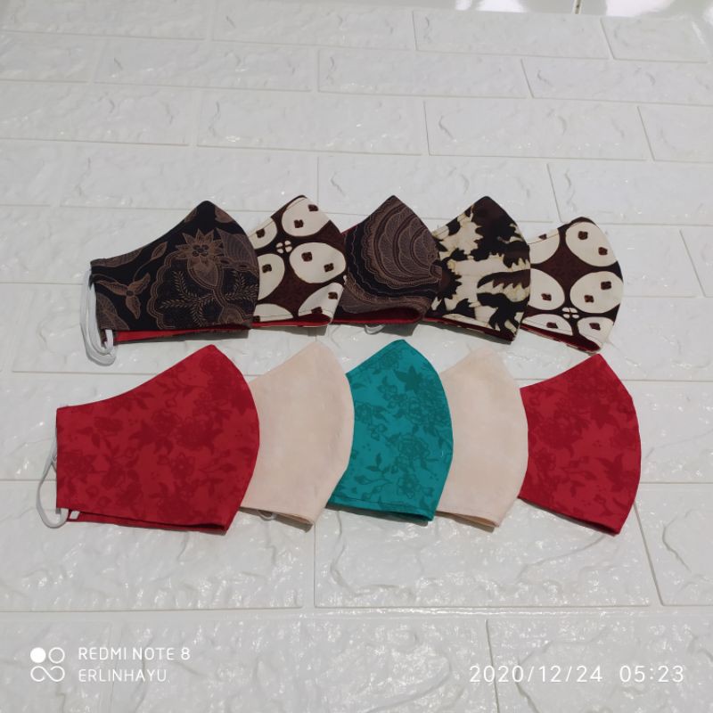 Masker batik 3 lapis
