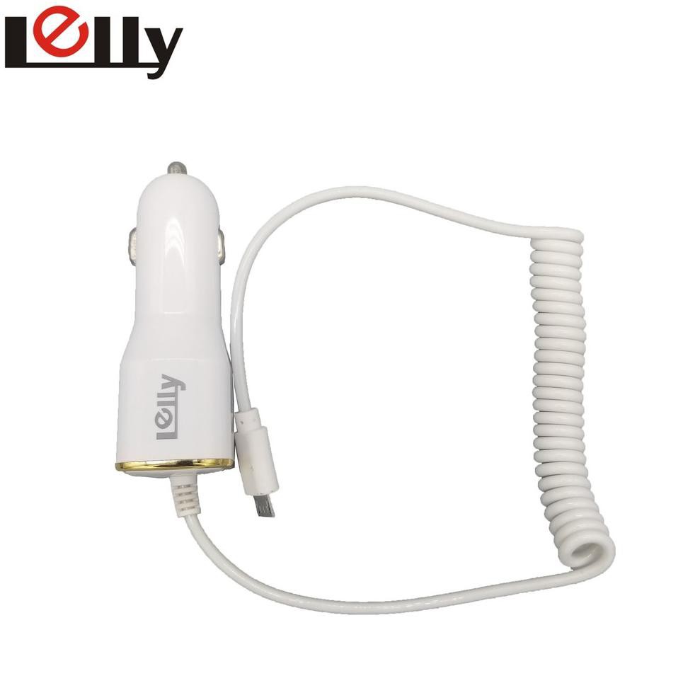 Lelly Charger mobil/Saver/Car charger 3.1A 1USB dengan kabel micro usb