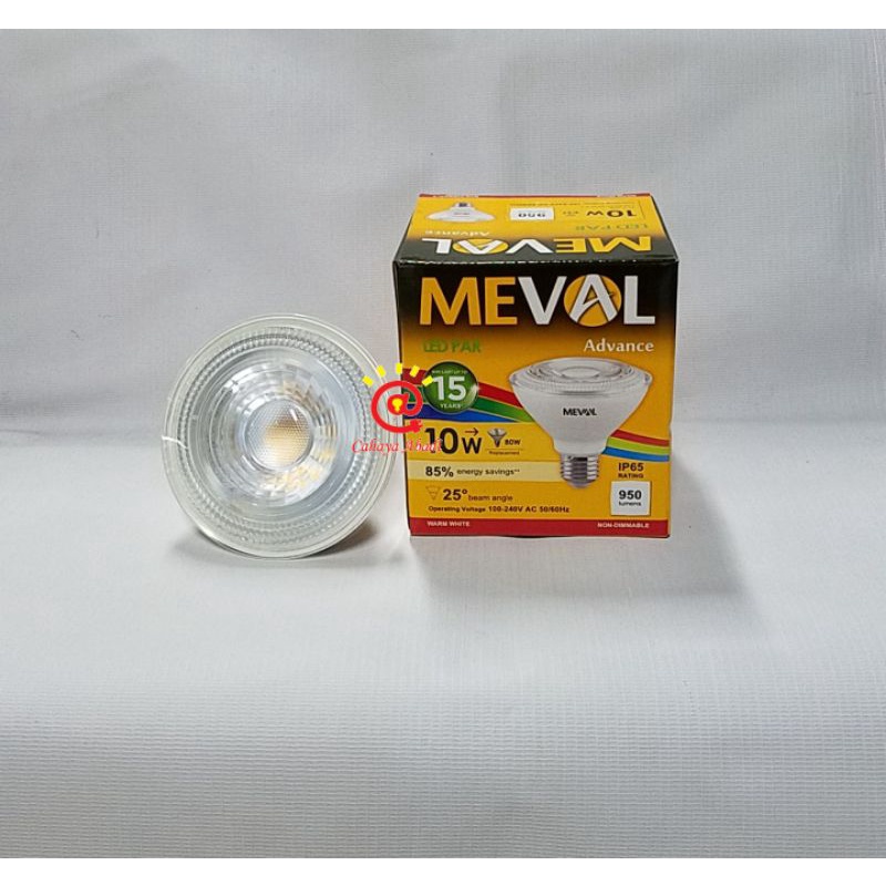 MEVAL Par30 LED Lampu Sorot LED 10 Watt Kuning Warm White