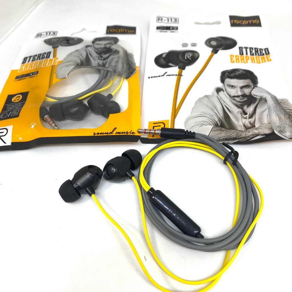 new~HEADSET REALME MA-20 HANDSFREE REALME EARPHONE REALME BUDS CLASSIC MA20 &amp; realme R112/R113/R50