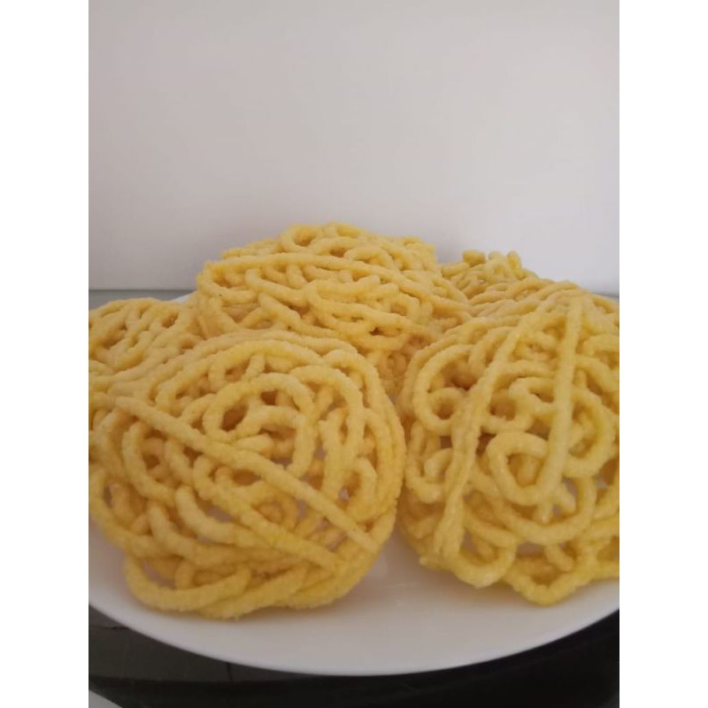 

kerupuk mie kuning mentah ukuran mini 500 gram