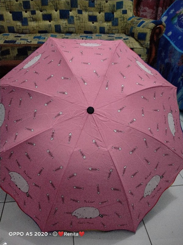 Payung Lpt 4 Motif Lazy Cat Anti Uv