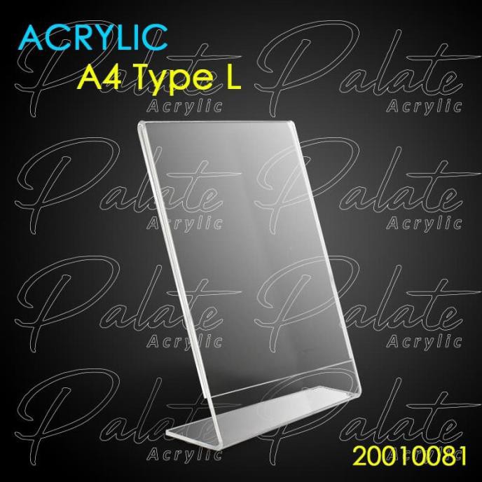 

akrilik a4 L acrylic / menu / akrylik / brosur / akrilik a4 model L
