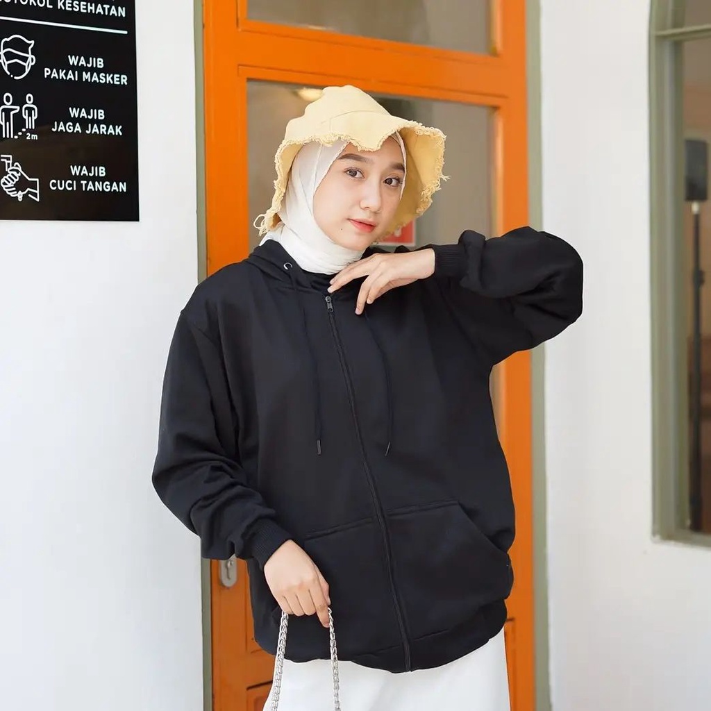 Hoodie Zip Up Korean Style | Sweater Hoodie Pria &amp; Wanita | Dhea fashion | Untitres