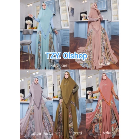 (9) ELDEENA CAHAYA  Baju Gamis Wanita Muslimah Cahaya Series by El.Deena Syari. Tzy Olshop