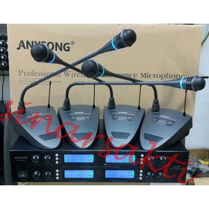 Mic Wireless Conference Anysong PMM 3880 ( 8bh mic meja )Multi Channel