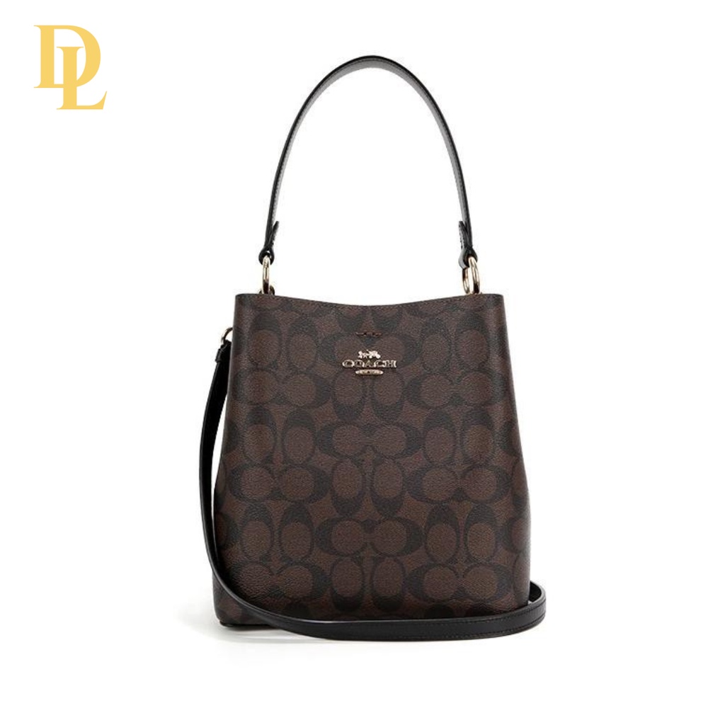 COACH SMALL TOWN BUCKET BAG IN SIGNATURE CANVAS (2312)