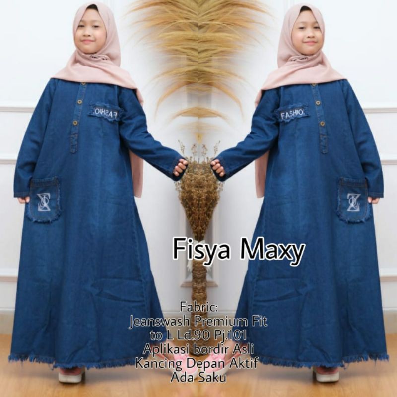 FISYA MAXY KIDS/GAMIS ANAK PEREMPUAN/BAJU SYARI ANAK/BAJU MUSLIM ANAK PEREMPUAN/BAJU REMAJA/ BAJU AN
