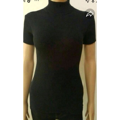 [COD]Inner wanita- turtle neck korean lengan pendek super premium