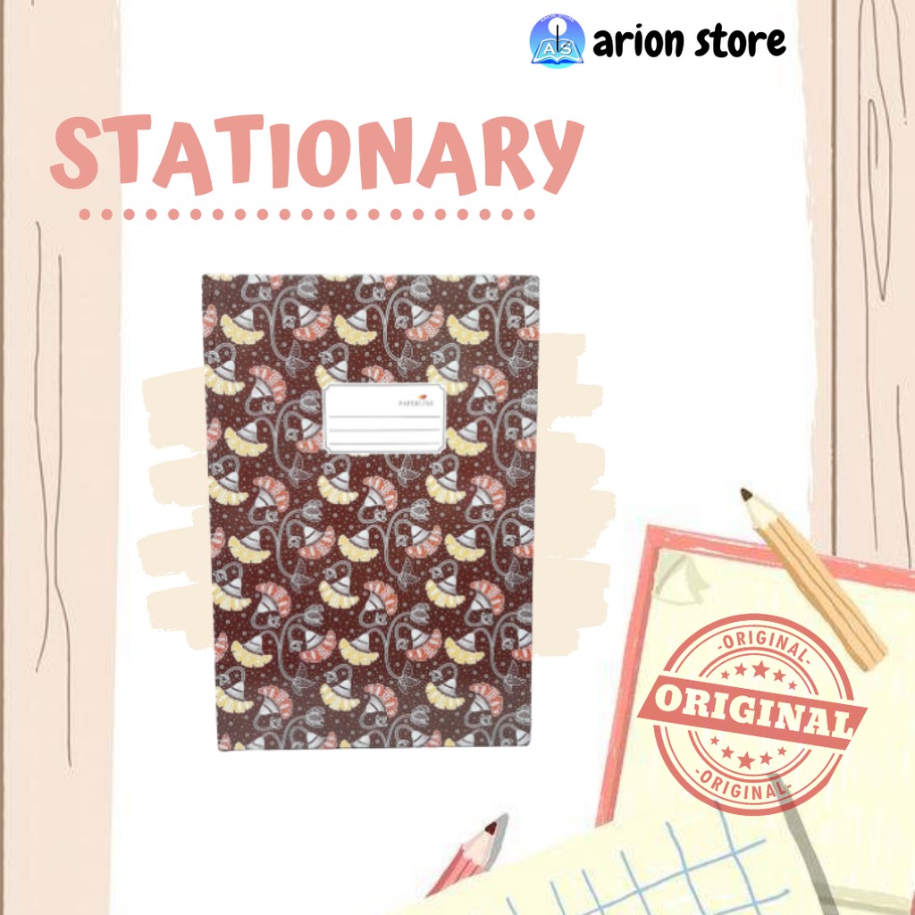 BUKU HARDCOVER FOLIO PAPERLINE ISI @ 50 LBR