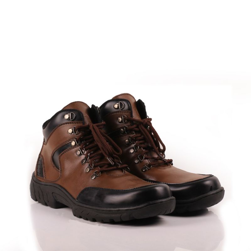 Sepatu Safety Motor Turing Spatu Sapety Pria Sapatu Sefety Laki Laki Sepatoe Kerja Ujung Besi Hitam-5