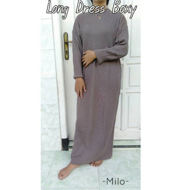 Long Dress Boxy Rajut | Medari Knit