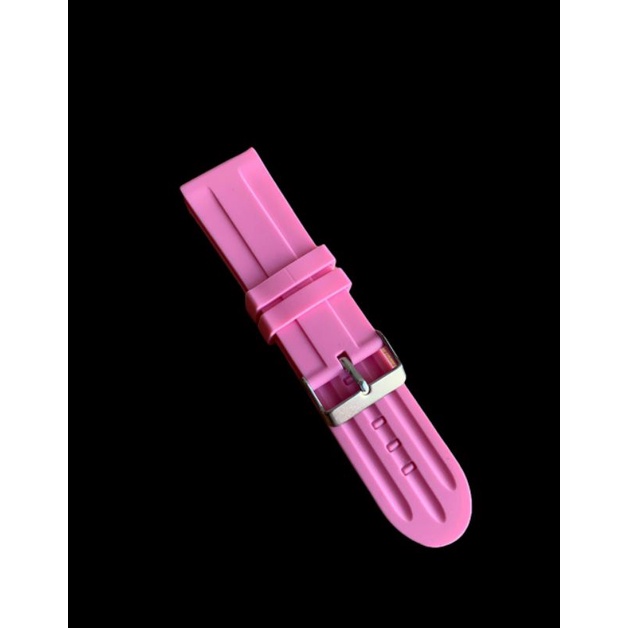 Strap Tali Jam Tangan Karet Pink langka size 26MM