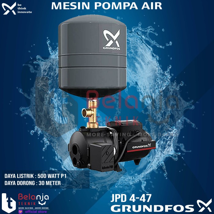 GRUNDFOS MESIN POMPA AIR JPD 4-47 - JD BASIC 3 JET PUMP 30 METER