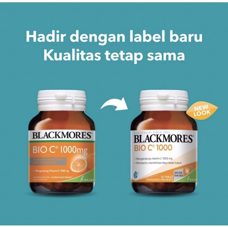 Blackmores bio C 1000 mg isi 30 tablet ( meningkatkan daya tahan tubuh )