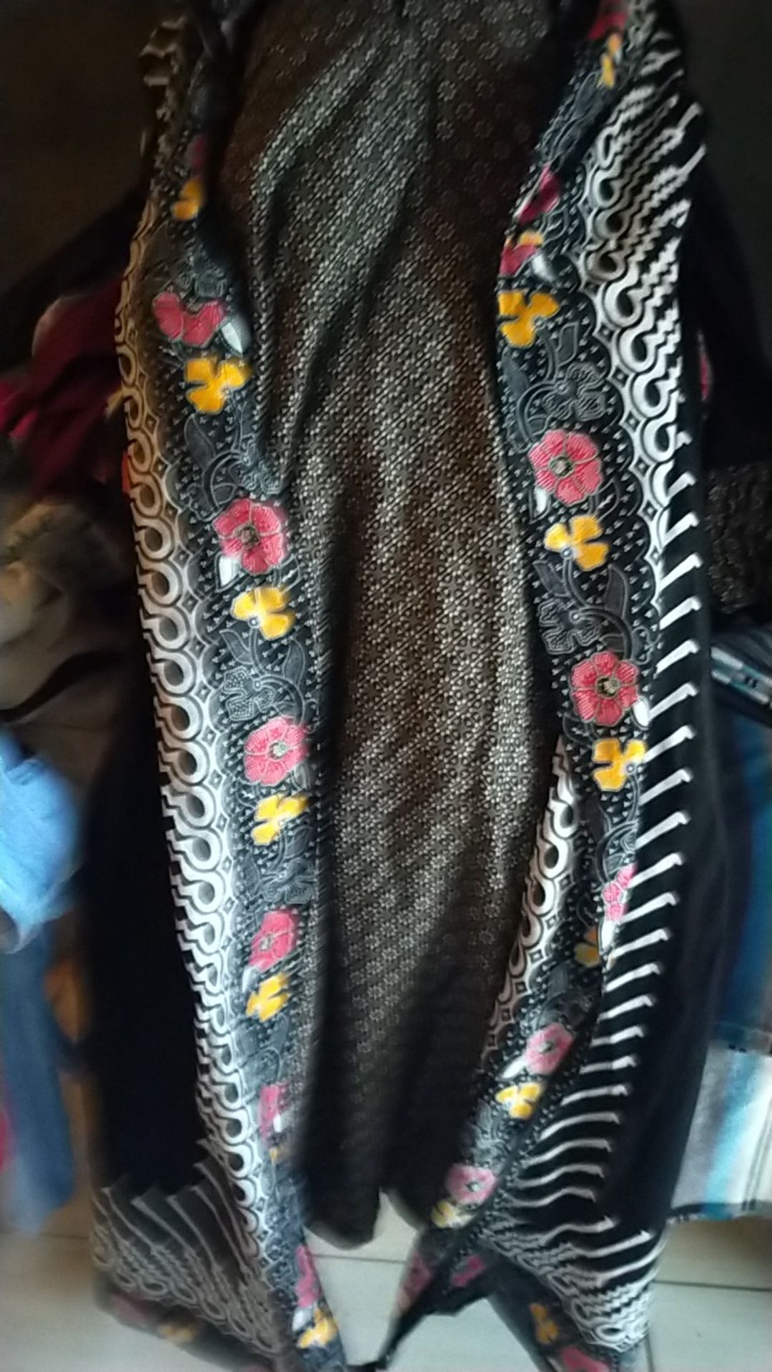 Ms Gamis Batik Sriwedari Maxi Bumil/busui Katun Sogan Allsize Ld 104..