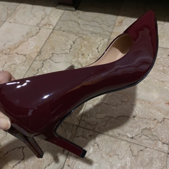 Sappun Heels 7cm Wine Red Original 245mm