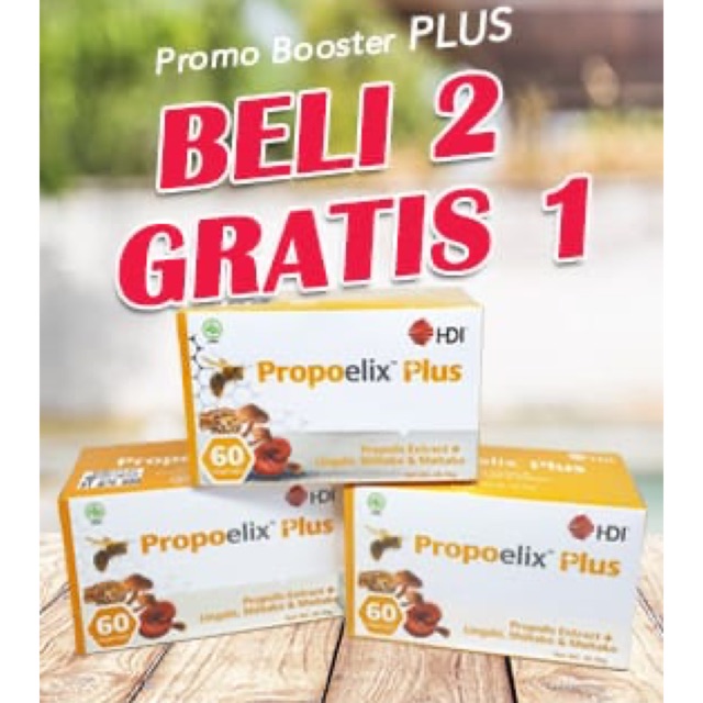 PROMO Buy 2 Get 1 free, PROPOELIX PLUS HDI (total 180 Vegekaps)