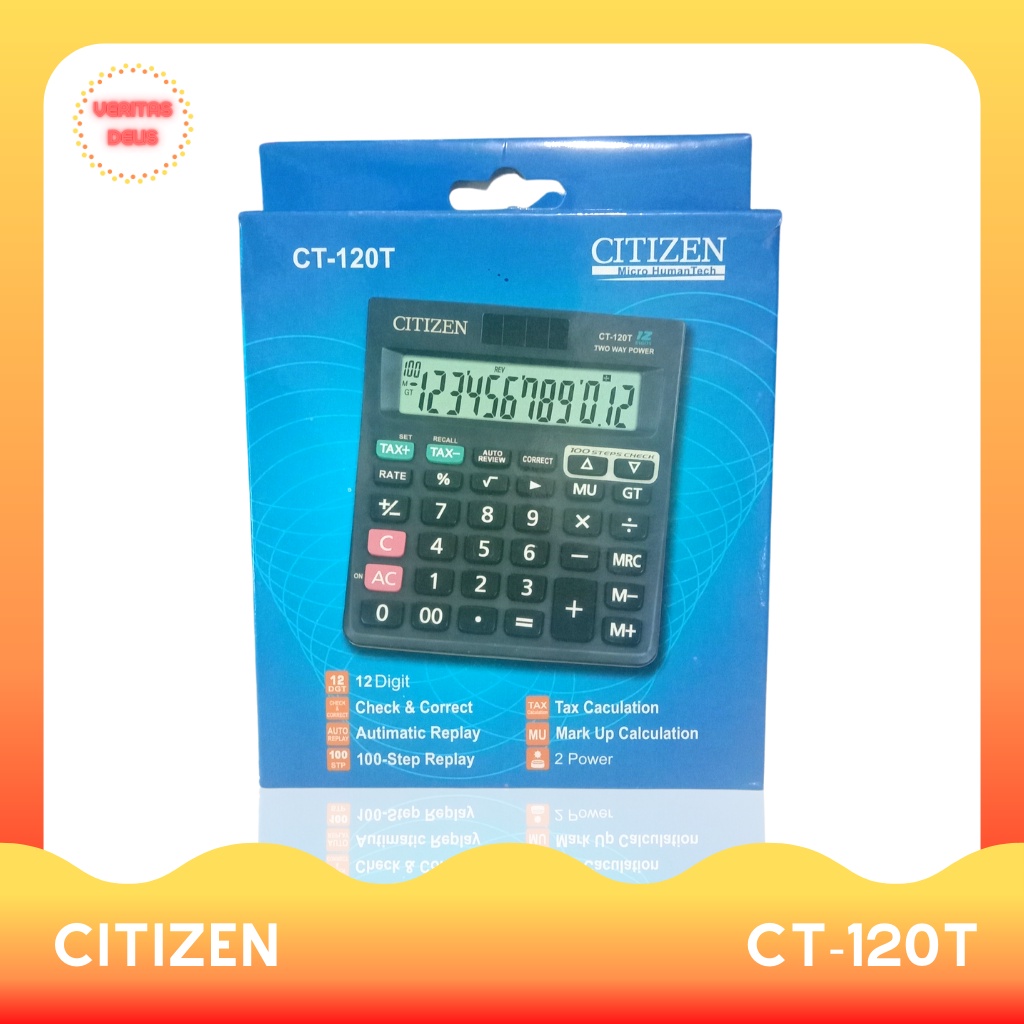 

Kalkulator Citizen CT-120T (Gratis 1 buah baterai cadangan)