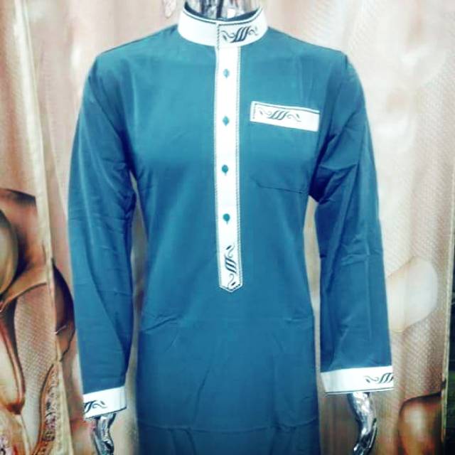 Jubah pria daffa Alharomain Kantun import mesir premium