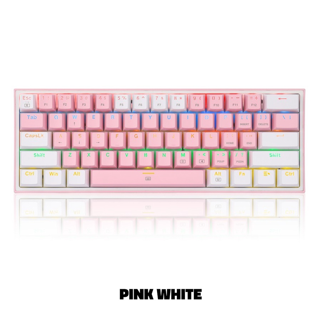 Redragon K617R Fizz Rainbow 60% RGB Mechanical Gaming Keyboard