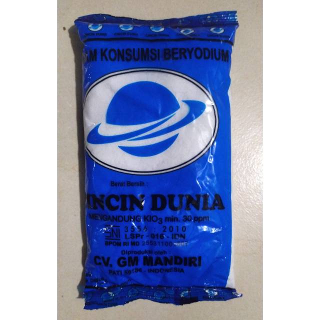

Garam Halus "Cincin Dunia" (1pack isi 40bungkus 250gr)