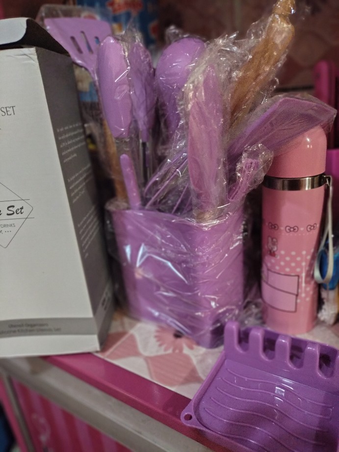 Spatula Silicone Kitchen Utensil Set 13pcs / Peralatan Masak Sutil Silikon Set Premium