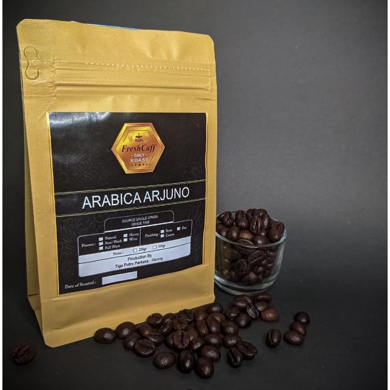 

Jual Biji Kopi Arabica Arjuno 100 Gram / Pack Malang