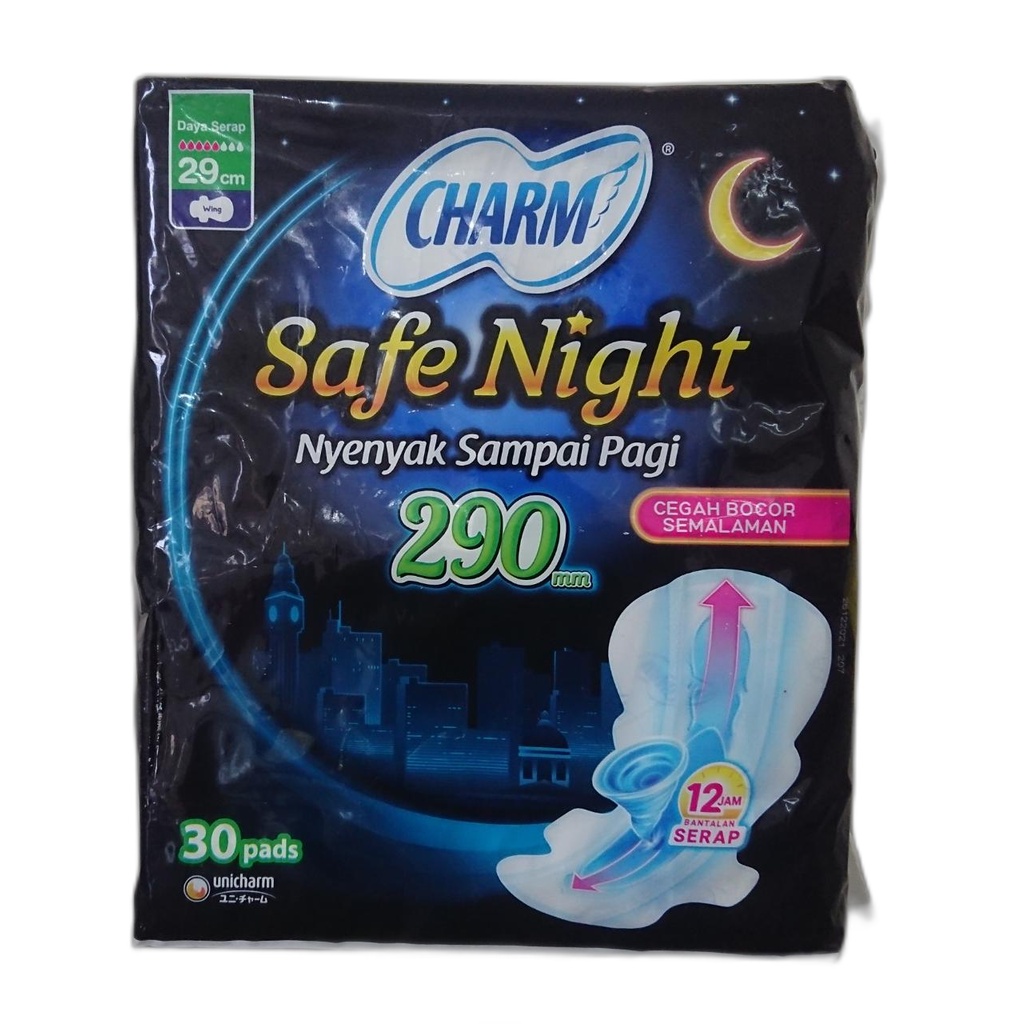 Charm Safe Night Wing 29cm 30 pads