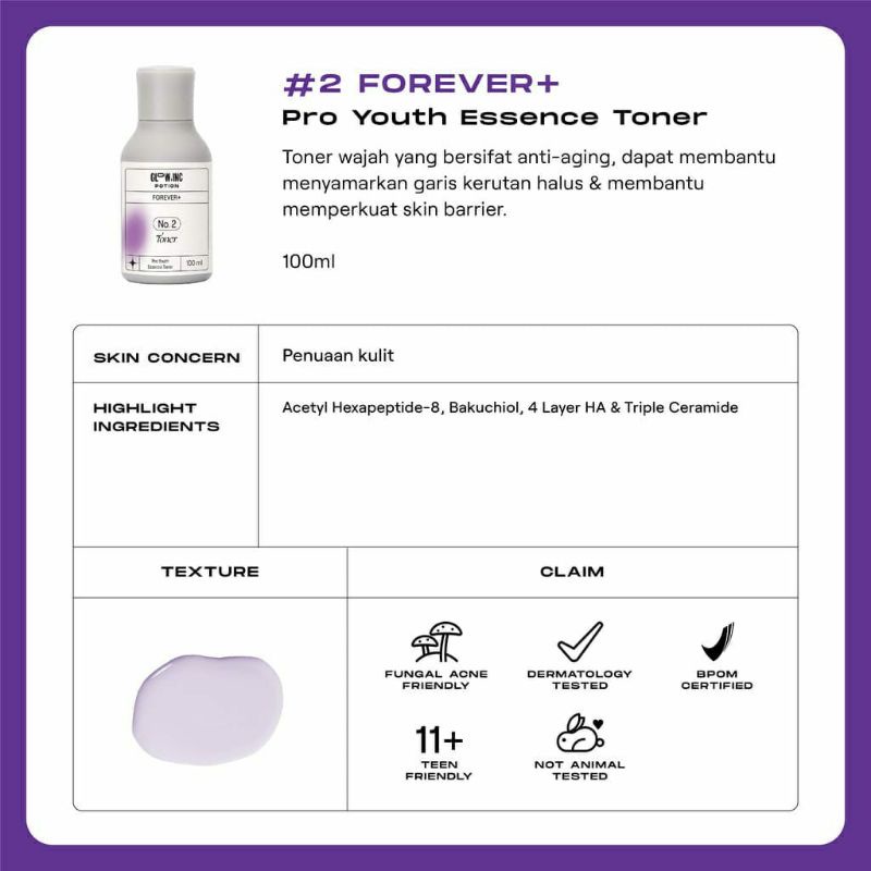 (Share in Jar) GLOWINC + FOREVER Pro Youth Low pH Cleanser Essence Toner Serum Moisturizer Cream