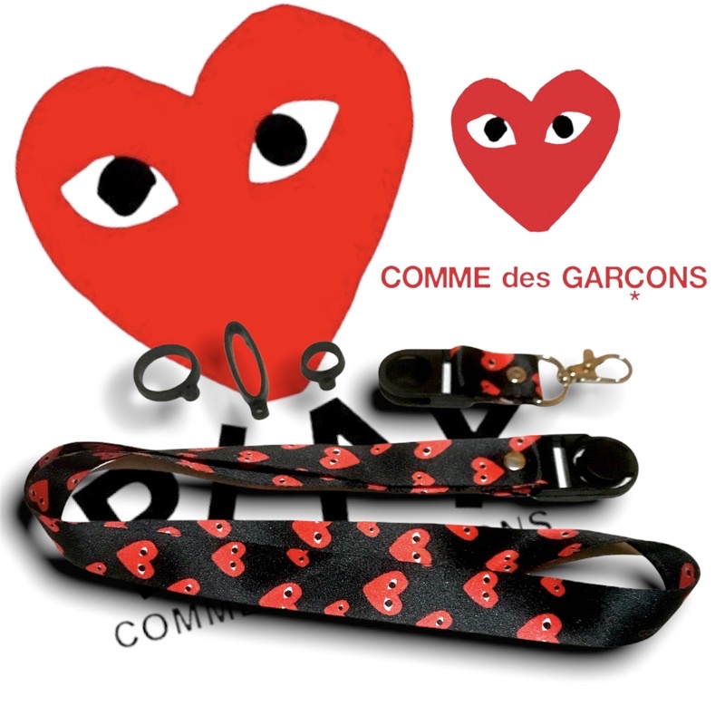 CDG PLAY LANYARD GANTUNGAN HANDPHONE FREE 3PCS ORING