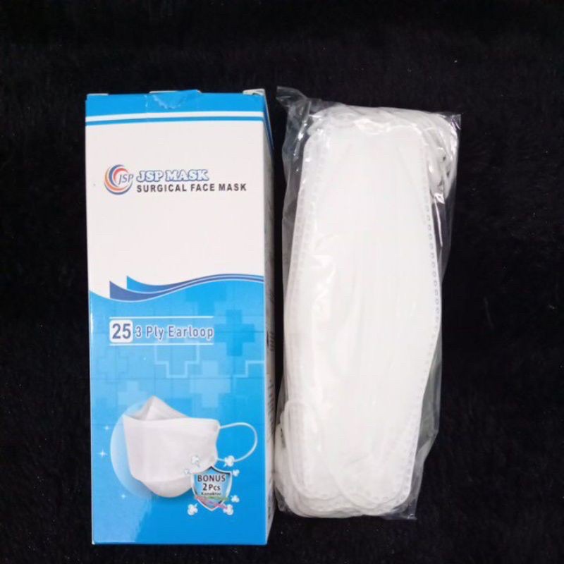 MASKER MEDIS JSP KF94 KN95 SURGICAL MASK MODEL KOREA EVO 1 Box = 25 Pcs