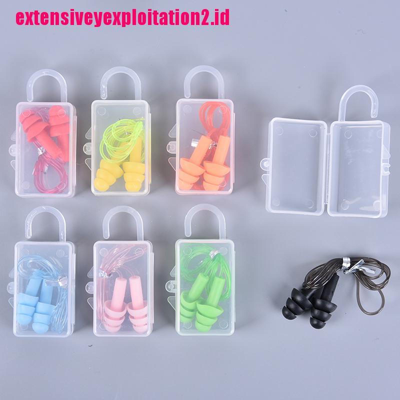 &lt; E2id &amp; &gt; Earplugs Bahan Silikon Anti Air Untuk Earphone