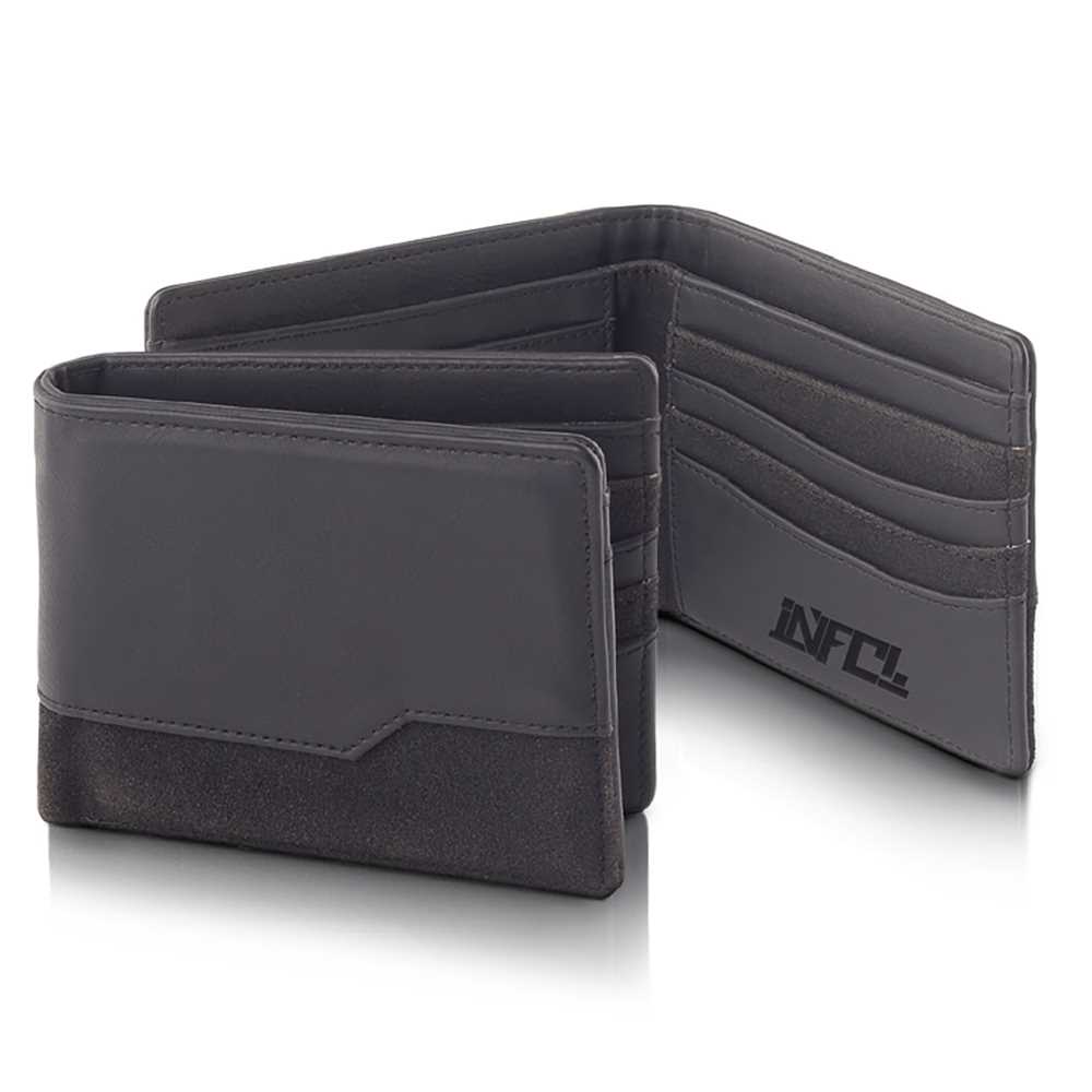 Dompet Lipat Pria Inficlo Original Distro Hitam Banyak Slot Kartu