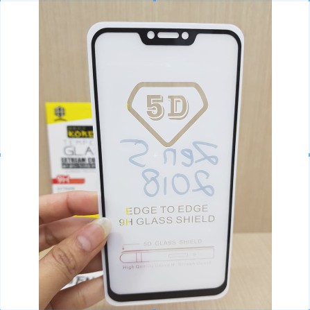 KOREAN Tempered Glass FULL GLUE Zenfone 5 2018 Asus ZE620KL Zenfone 5Z 2018 Asus ZS620KL 6.2 inchi F