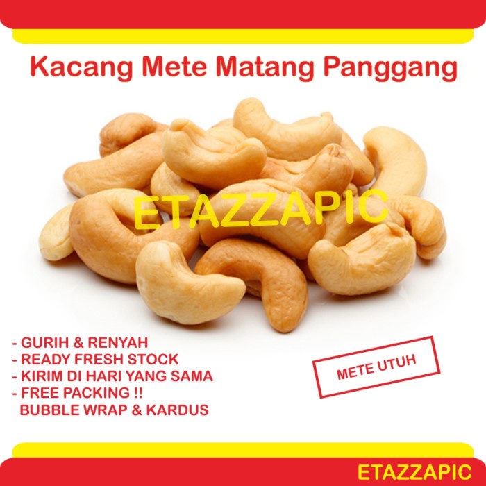 

Siap Krim Kacang Mete Mede Mente Matang Gurih Panggang Oven Cashew Nut Premium - 100 Gr