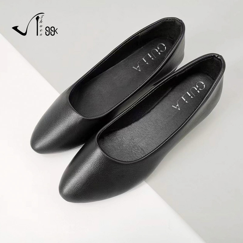 Workswell Sepatu Kerja Wanita Leather Low Heels 1.5 cm - 3 cm / Basic Softy Heels Shoes 1.5 cm - 3 cm 5190 (36-40)