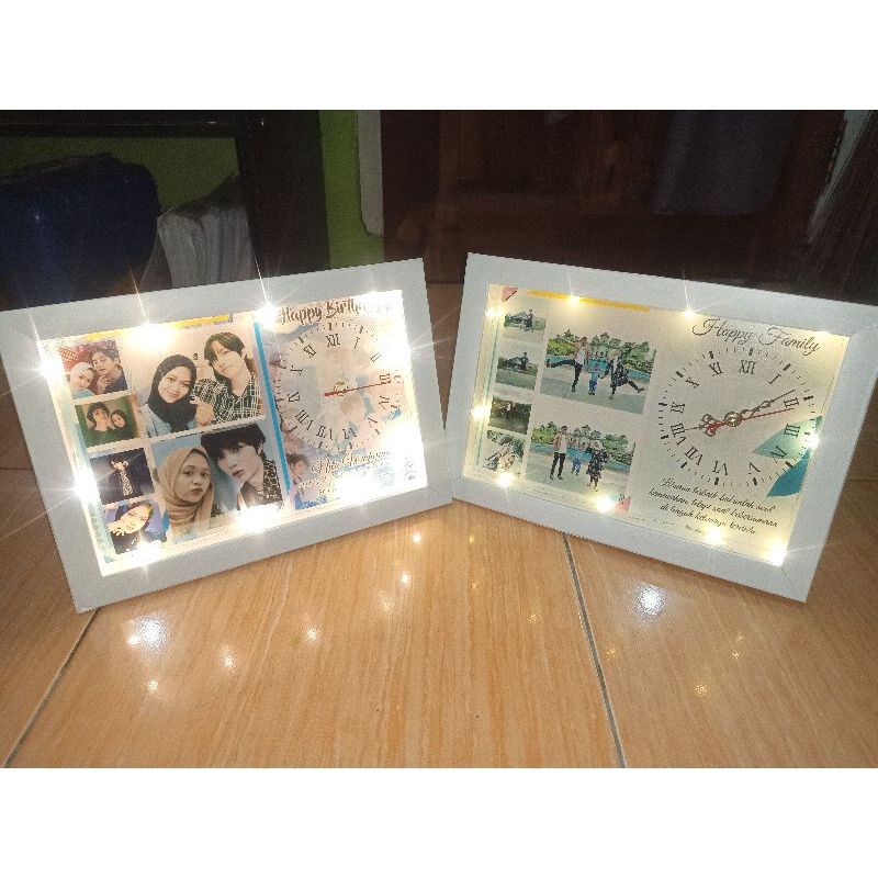 FRAME JAM 3D CUSTOM / GIFT WISUDA / GIFT WEDDING / GIFT ANNIVERSARY / GIFT BIRTHDAY