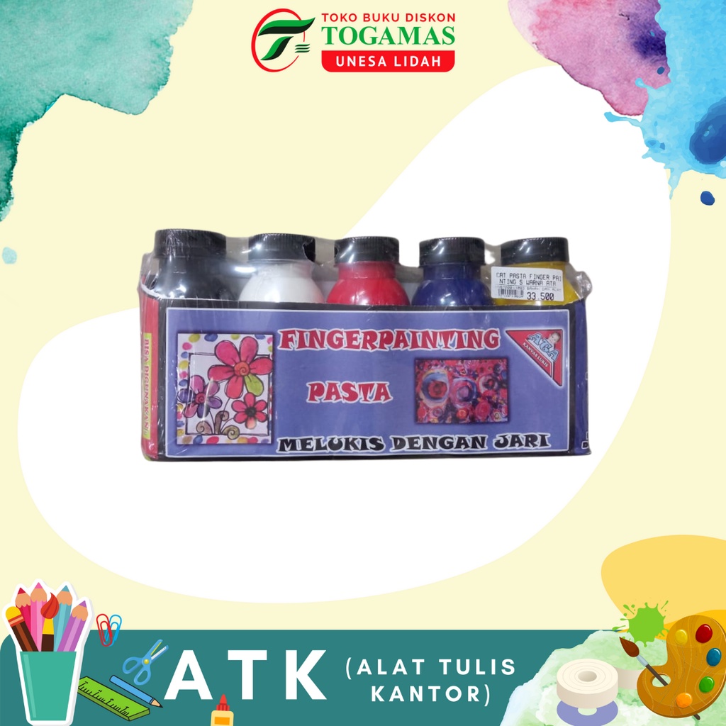 

CAT PASTA FINGER PAINTING 5 WARNA ATA / READY STOCK