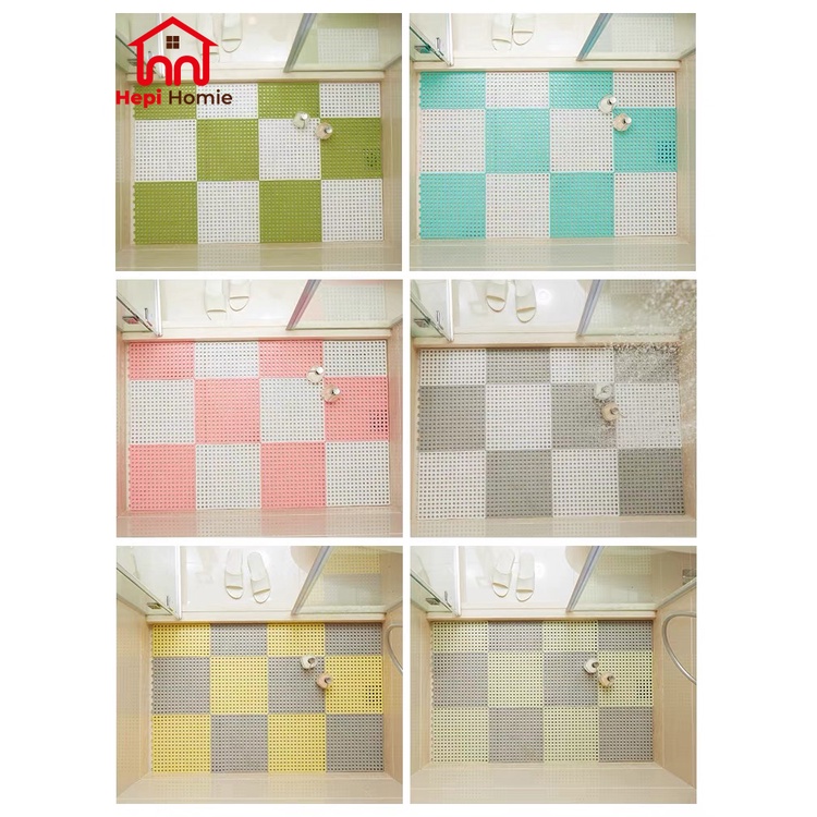 [HH] KARPET KAMAR MANDI ANTI SLIP POLKADOT / KESET ALAS LANTAI ANTI LICIN BATHROOM MAT 30X30 CM