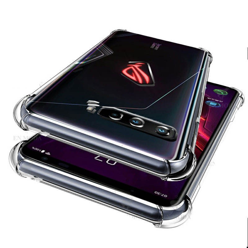 3 in 1 Pelindung Layar + Soft case Airbag Anti Crack Asus ROG Phone 3