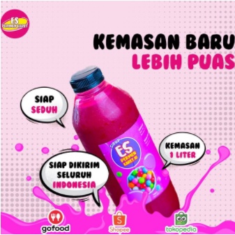 

【rPX】Es Permen Karet Sirup Viral Surabaya Kemasan 1 Liter