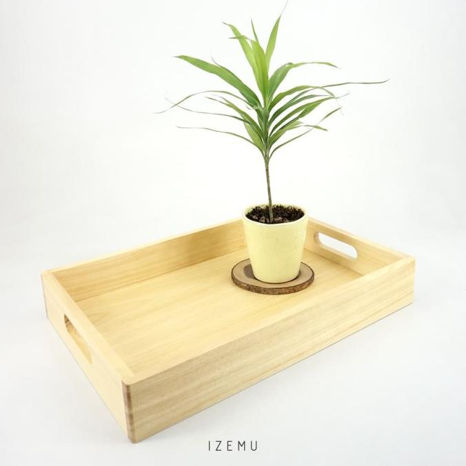 

[[COD]] IZEMU WAKU TRAY A4 - Nampan / Baki / Tray Kayu Pinus A4 TERMURAH Kode 1194