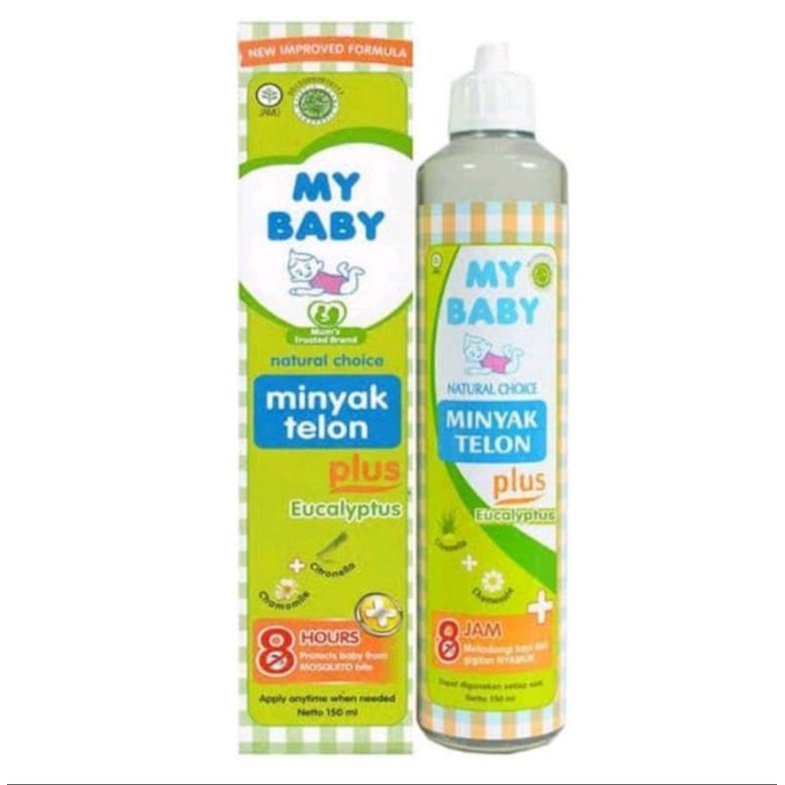 My Baby Minyak Telon Baby 60ml, 150ml 8 jam anyi nyamuk