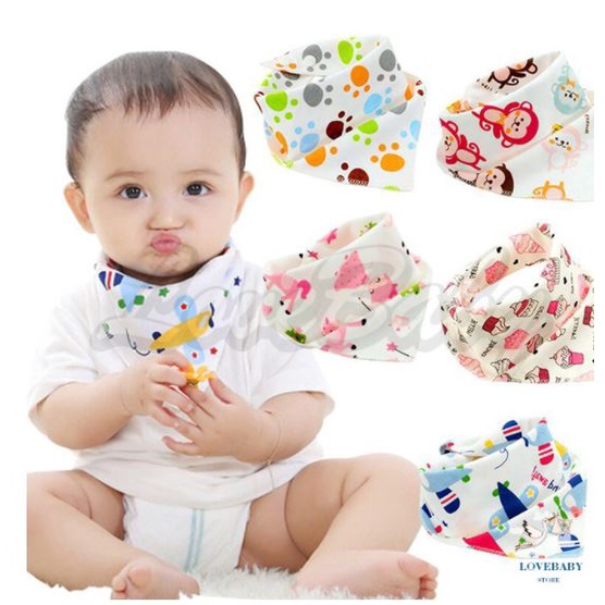 Baby Slabber CELEMEK MAKAN Celemek Air Liur SLABBER SEGITIGA Handuk Air Liur SLABBER